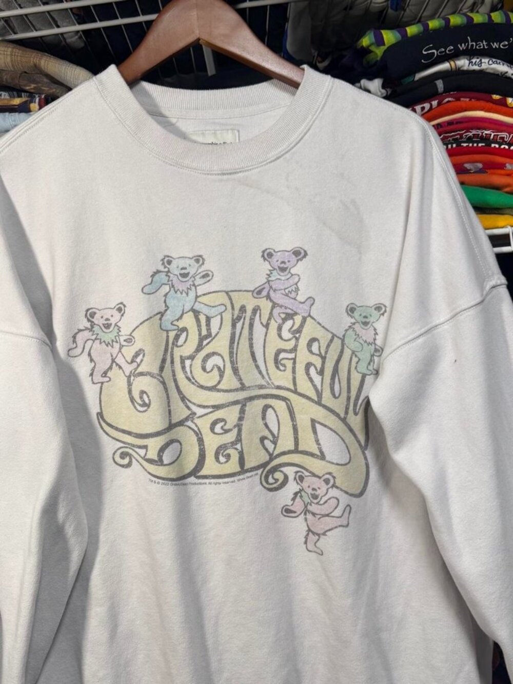 Ambercrombie and fitch Grateful Dead crewneck sweatshirt white